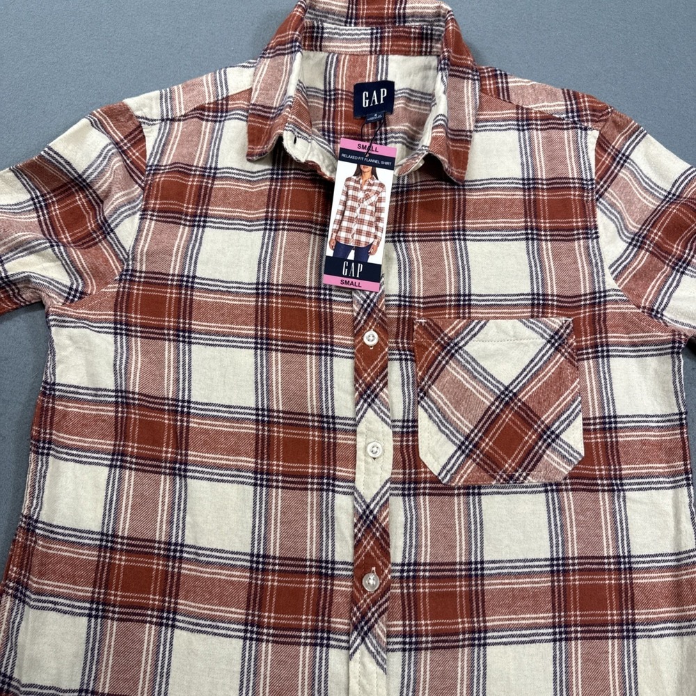 GAP WOMENS FLANNEL PLAID SHIRT JACKET SIZE SMALL. NWT